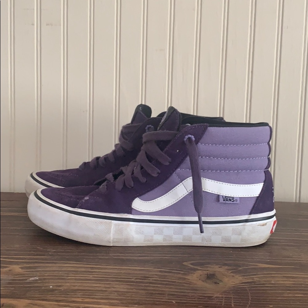 Purple Vans Old Skool High Tops